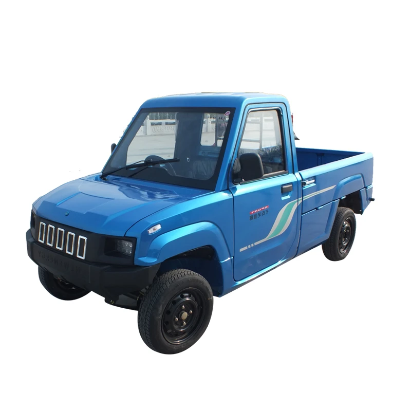 4 Wheel electric car  used pick up truck 4x4 2 seats mini car pick up electric  made in China