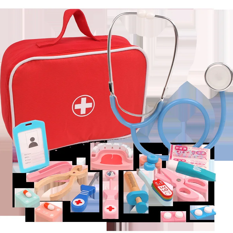 Портативный набор инструментов для ролевых игр, стоматологический пазл для раннего развития, Интерактивная игрушка, деревянная имитация, игрушка для врачей