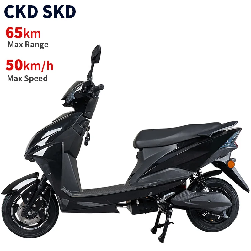 India hot selling new electric moped 600W/800W 40-50km/h speed 45-65km range best selling e motorcycle with delivery box 50kmh