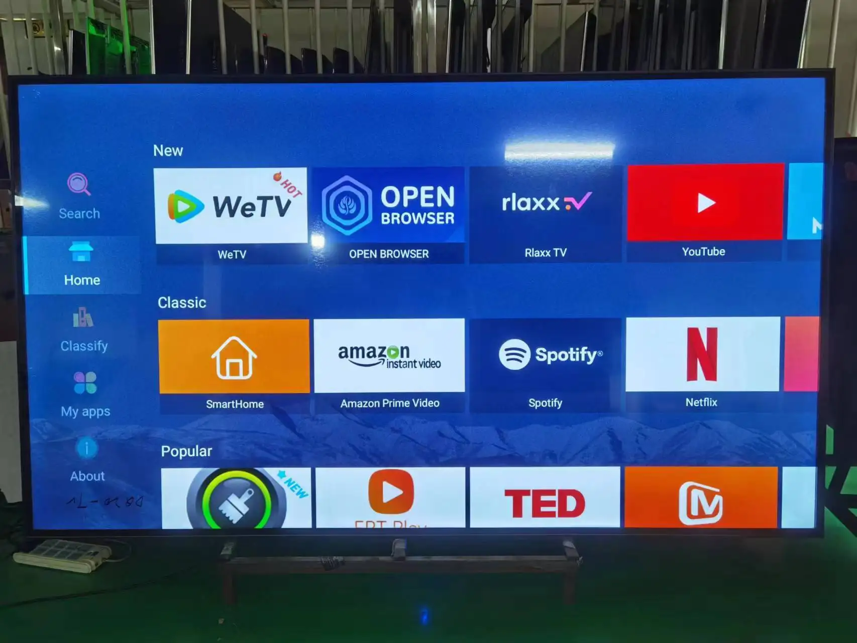 Android Smart TV 85inch television 85 pulgadas ultra hd tv 85 90 100 120 inches led 4k television