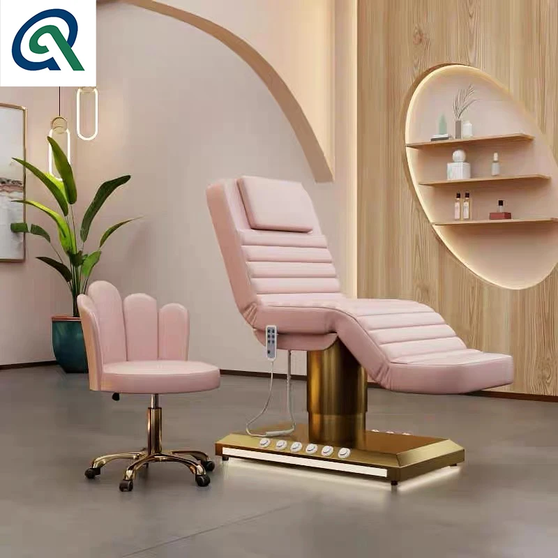 Qunpeng hot selling and new facial bed massage table lash bed electrical 3 motors spa treatment bed