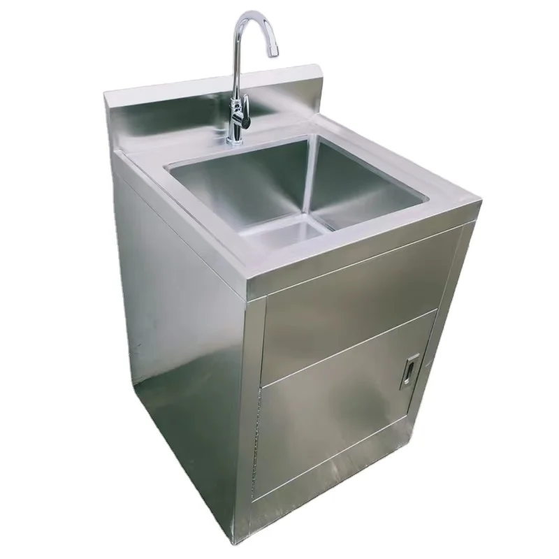 Manual Faucet Stainless Steel Hospital Medical Surgical Hand Wash Basin Scrub Sluice Sink