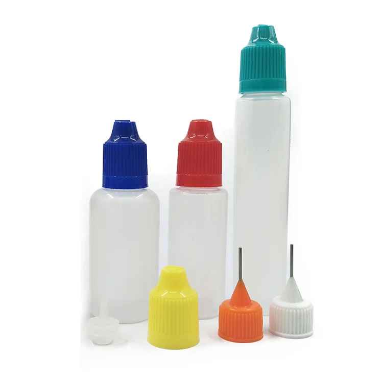 LDPE Liquide Dropper Bottle 5ml 10ml 15ml 20ml 30ml 50ml 60ml 80ml 100ML Plastic Squeezable Liquid Bottles
