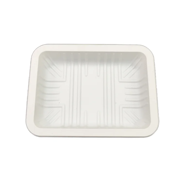 Custom Biodegradable Corn Starch Packaging Tofu Food Tray