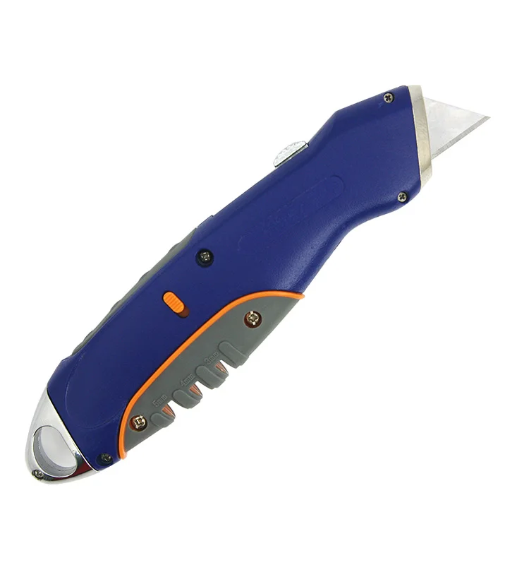 Safety Retractable Auto Load Heavy Duty Zinc Alloy Utility Knife Utility Knife For Ceramic And Glass