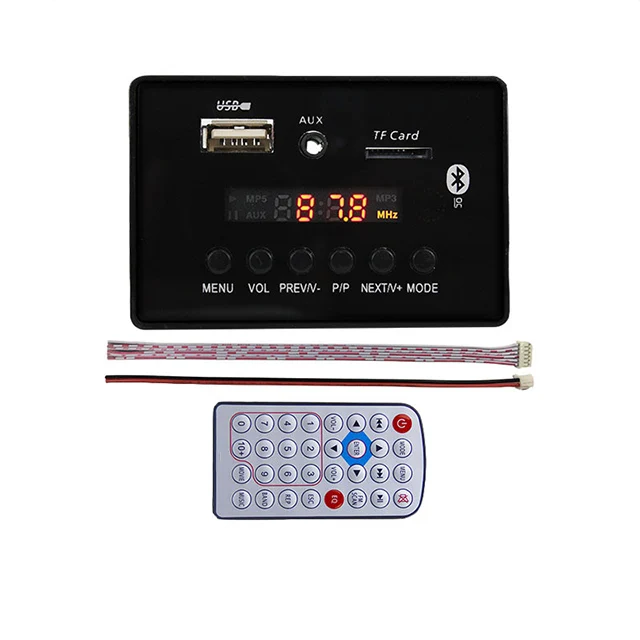 FM TF Radio Wireless Audio Decoder Board 5V/12V Mp3 Wireless Module BT Transmitter Receiver