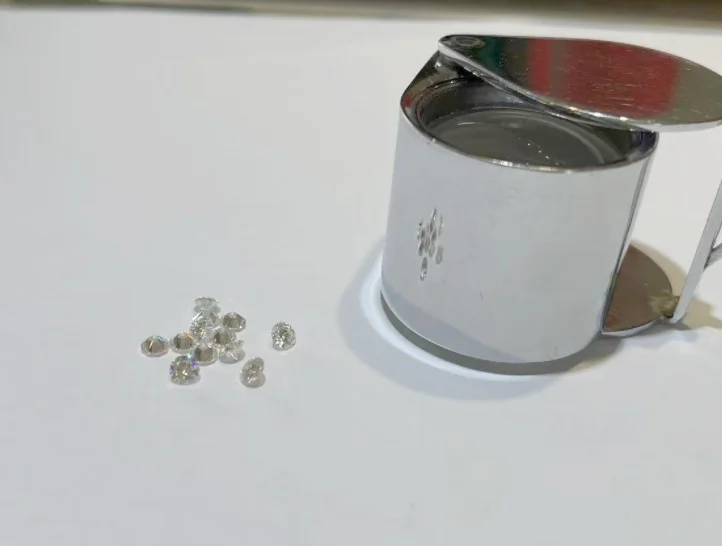 Ready to Ship DEF color Round Loose Moissanite Factory Wholesale 0.8 to 2.9mm Melee Moissanite Diamond