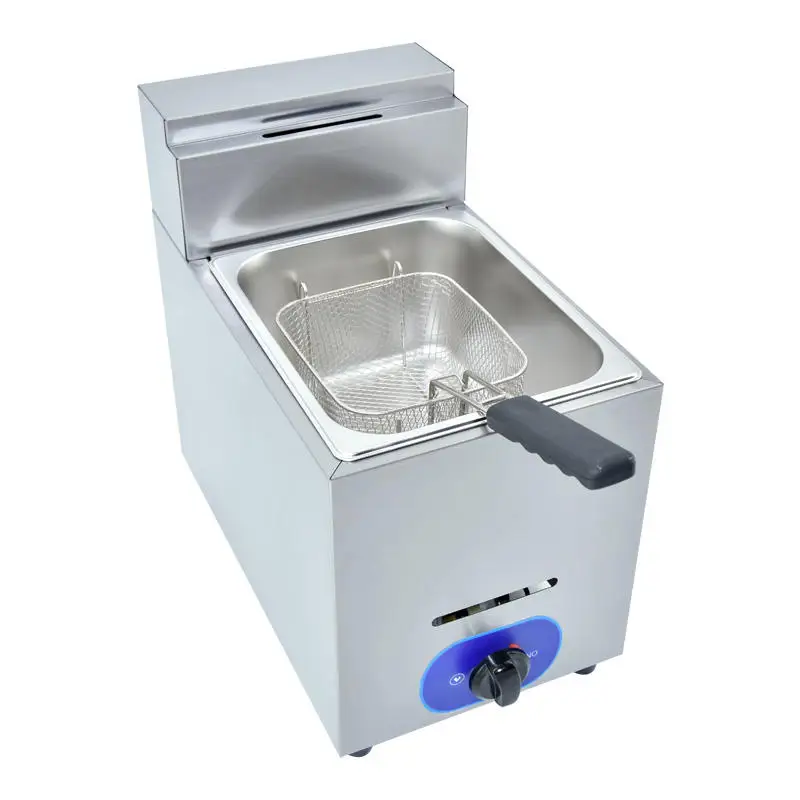 Hot Selling Fully Stainless Steel Gas Commercial Deep Fryer Fcommercial Deep Fryer Gas Rom Factory Direct