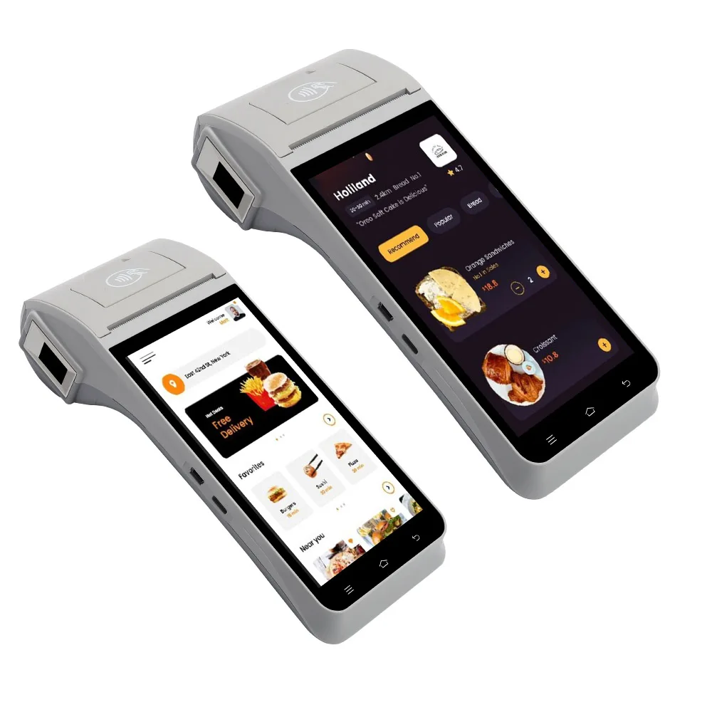 Z91 5 дюймов 4G WIFI портативный Android 11 0 Pos-терминал с сенсорным экраном NFC Встроенный