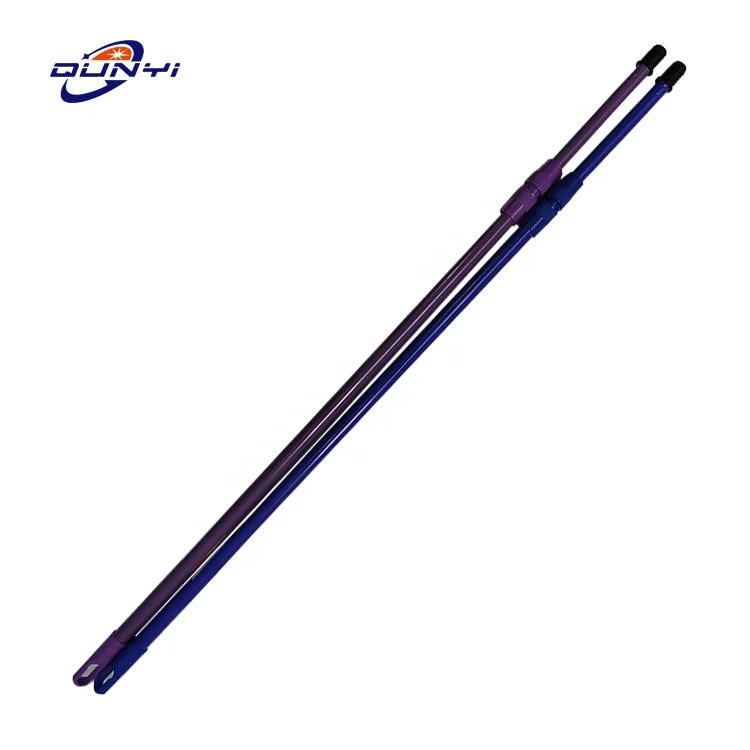 Wholesale Home Use Durable 130 cm Metal Covered Cleaning Broom Handle Broom or Mop Stick