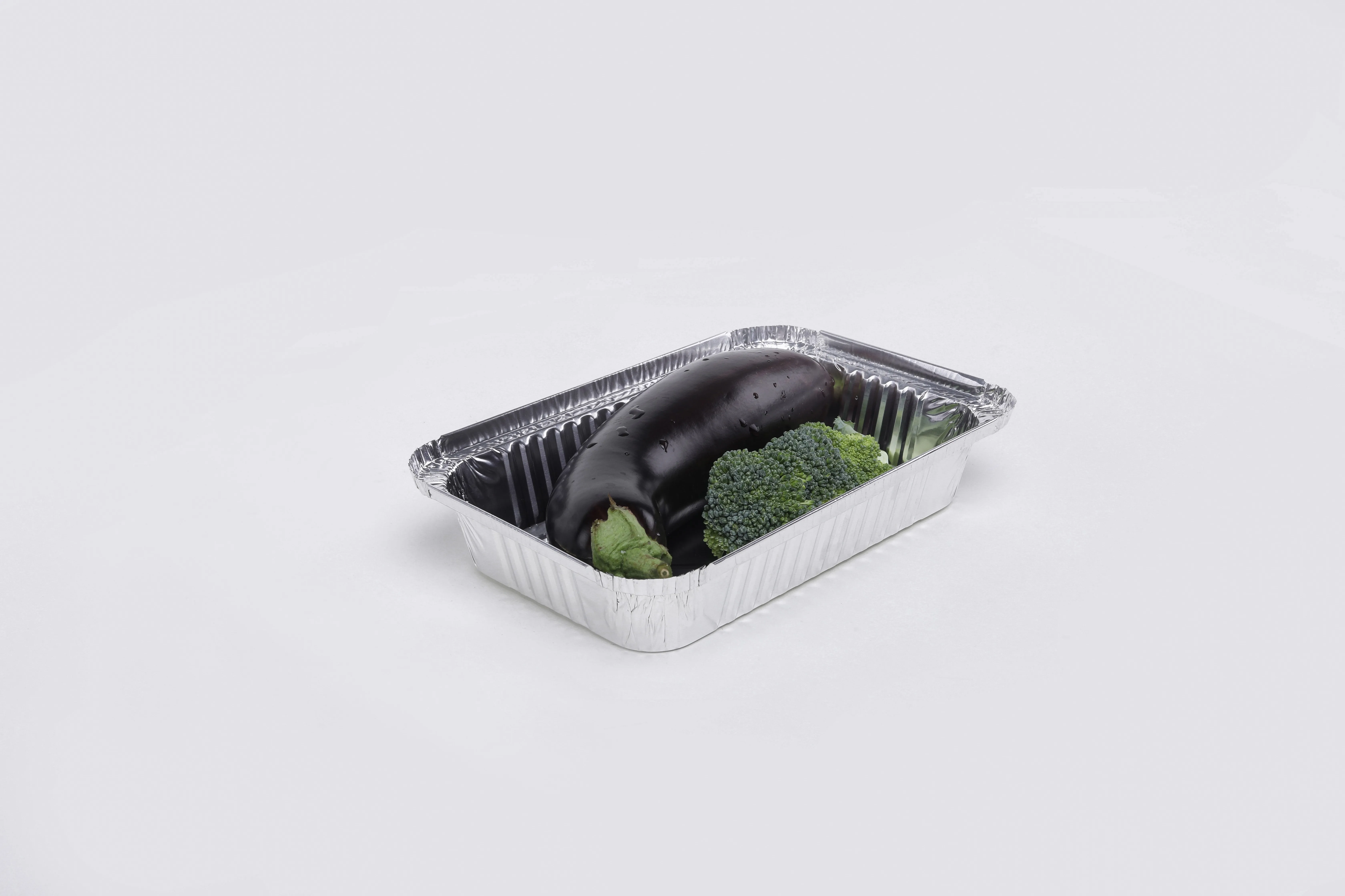 Dingyu BBQ Series Loaf Coast Fish Baking Use Aluminum Foil Container Aluminum Foil Buffet Food Container