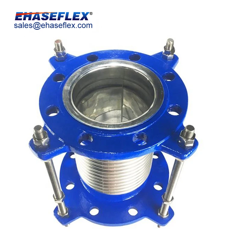 Superior Quality Axial Pipe Compensator Stainless Steel Bellows Joint With Flange connector