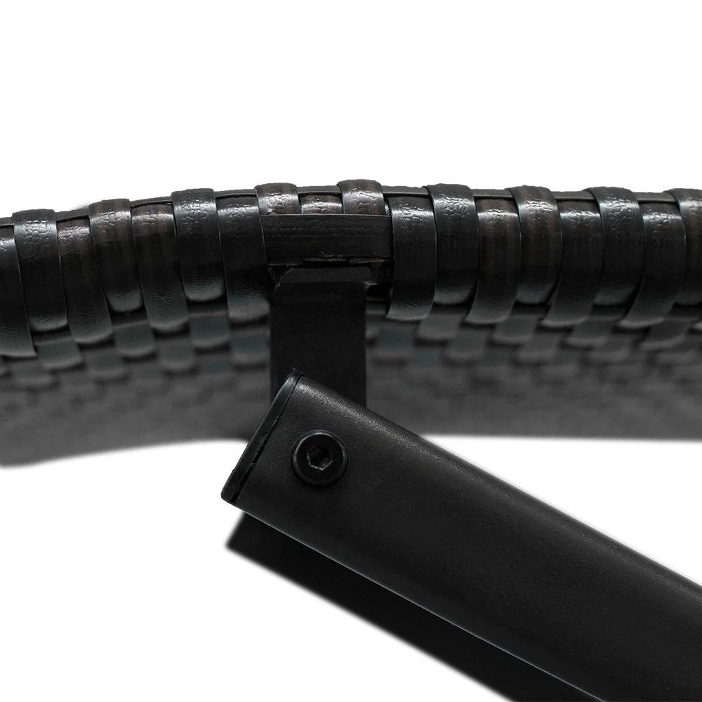 Rattan Patio Furniture 3 Piece Rattan Outdoor Furniture Folding Table and Chair Garden Bistro Bistro Set