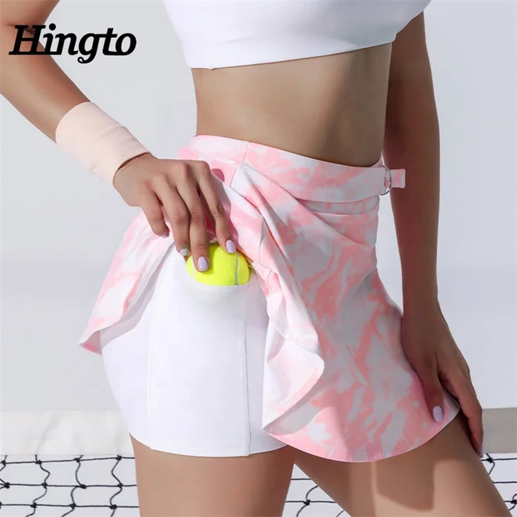 Women golf dress tank back 2-In-1 shorts side pocket golf dress golf high quality tennis skirts for women eco friendly