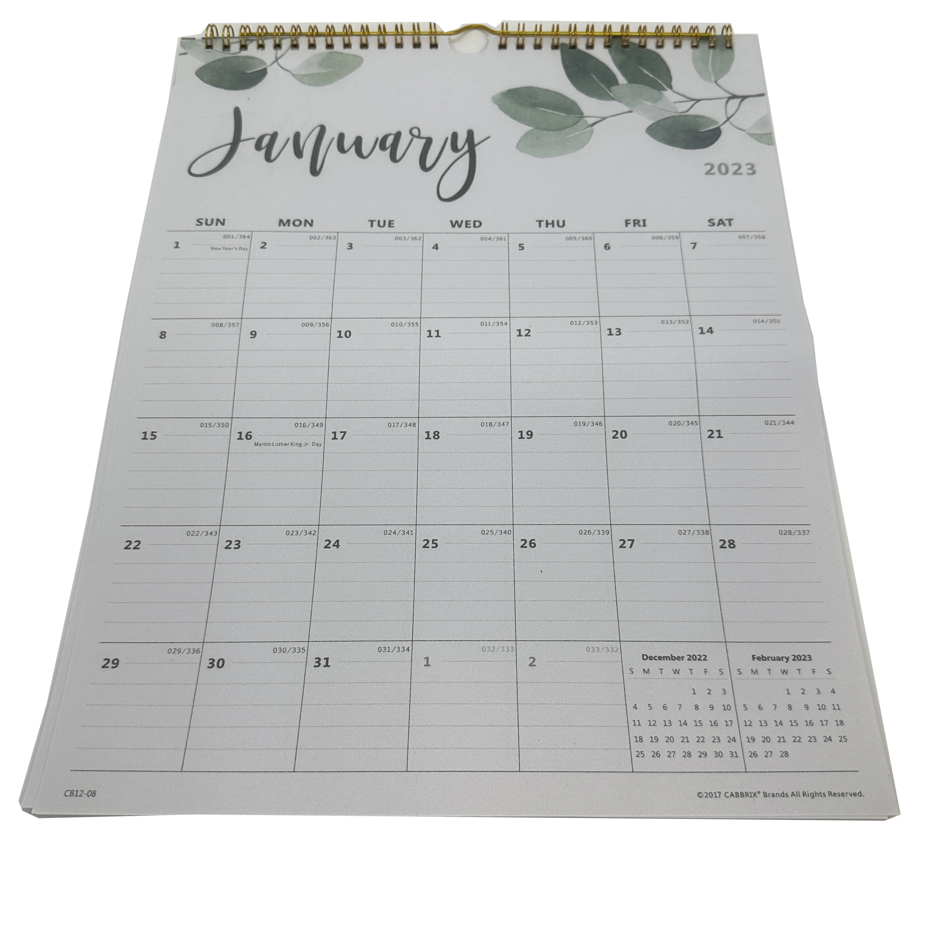 Factory customized Wire Bound Cheap Perpetual Wall Calendar Printing With Hanger