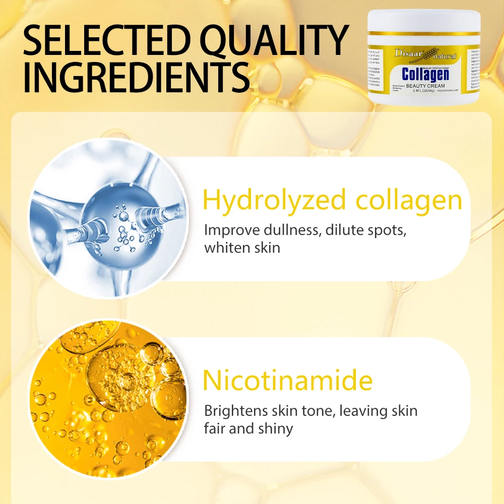 Disaar Natural Collagen Face Cream Anti Aging Wrinkle Cream Skin Whitening Moisturizing Facial Care Cream Beauty Products