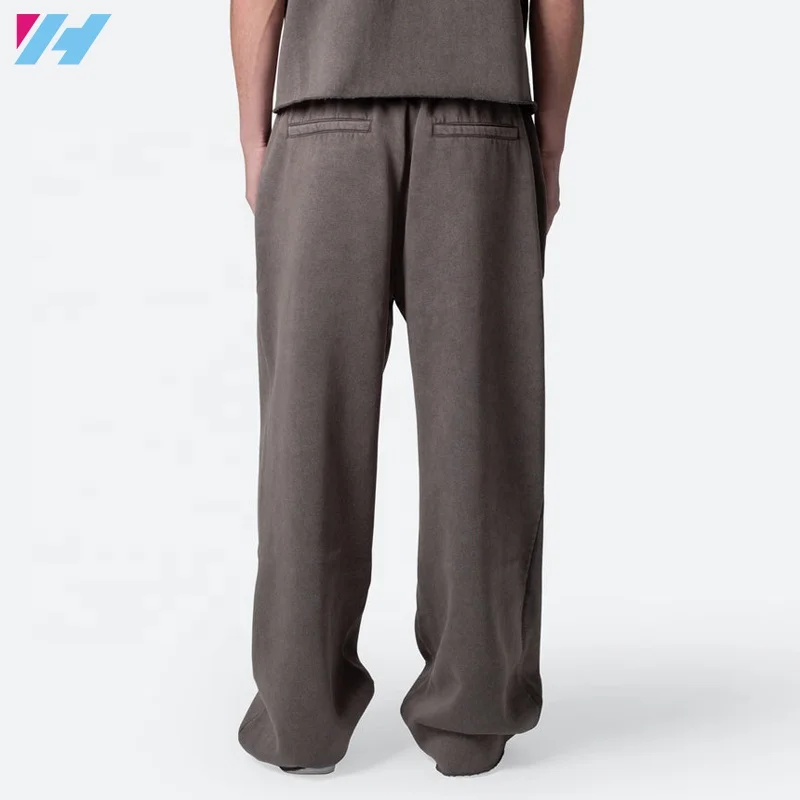 streetwear wide leg oversized baggy sweats pant custom straight leg joggers