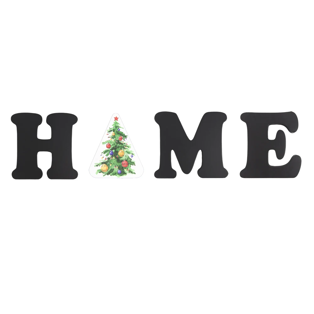 Wooden Christmas Decoration Factory Price Wooden Decorative Home Signs With Letters