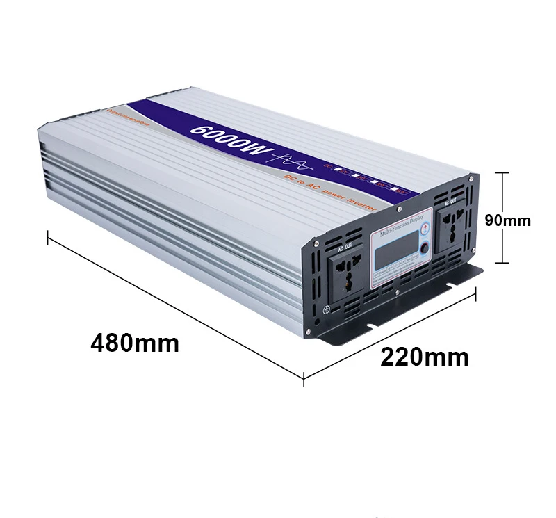 Inverter 12V 220V 3000W 4000W 6000W 8000W 24V Dc To 110V Ac Pure Sine Wave Voltage Converter Transformer Power Car Inverter