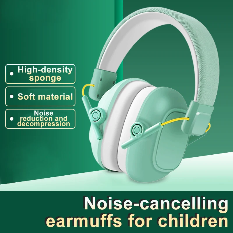 Custom anti noise Soundproof Hearing protection sleeping studying Safety Ear Protector Earmuff for Children