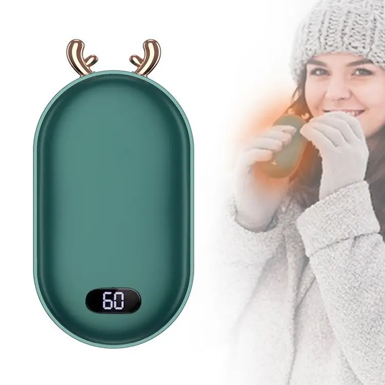 2023 Traveling Mini Pocket USB Rechargeable Fast Heating Heater Portable Electronic Handy Powerbank Winter Hand Warmer