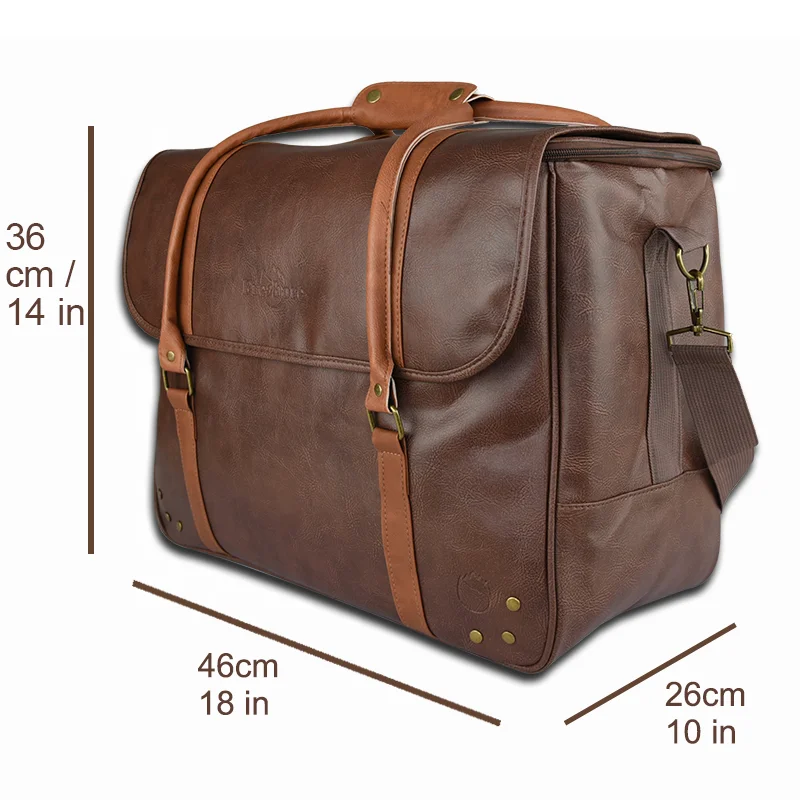 Custom Insulated Wine Picnic Cooler Bags Luxury Leather Wine Bag Tote