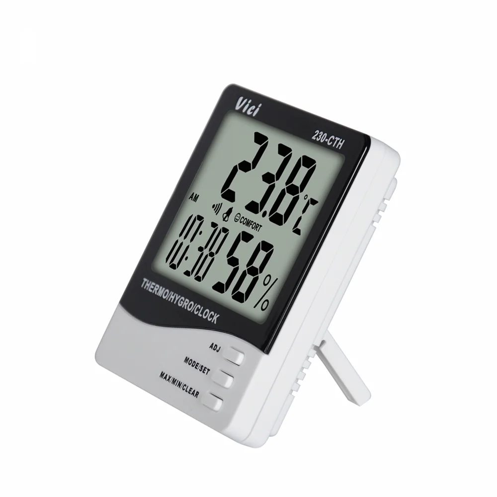 230-CTH Large LCD Display Data Logger Temperature Humidity Meter
