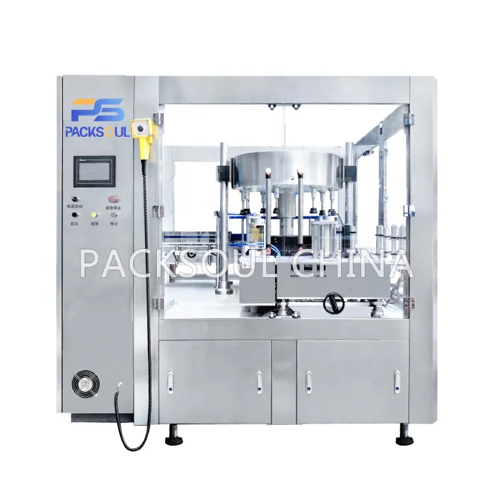 
PACKSOUL Automatic Water Bottle Roll Fed Labeling Machine 