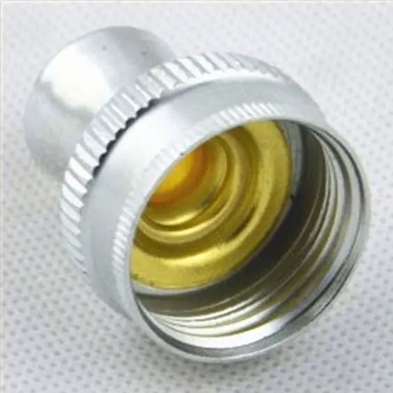 Washing machine water hose metal coupling