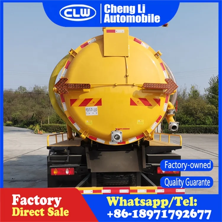 Dongfeng Tianjin канализационные всасывающие грузовики 14 м3 муниципальный дренажный грузовик