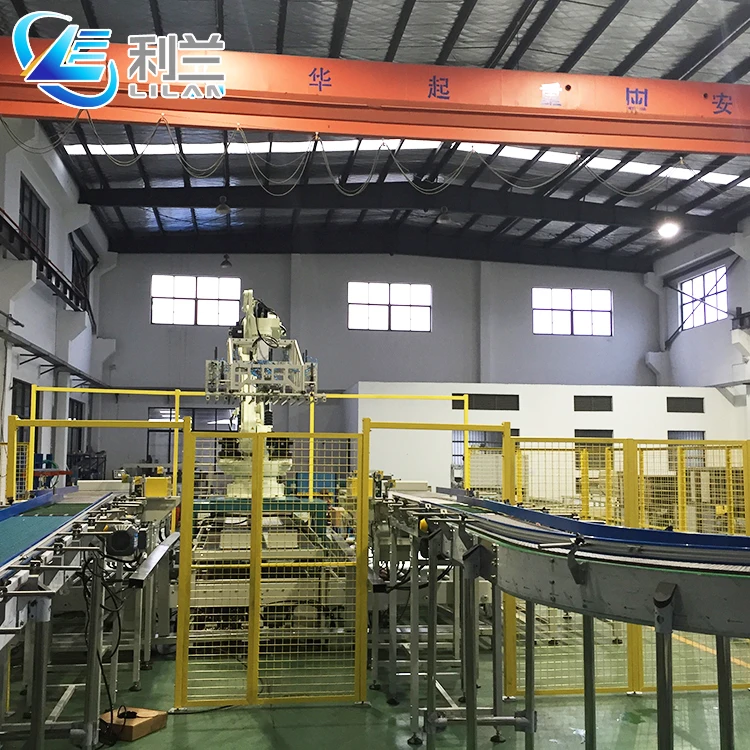 Automatic Line Palletizer Bag Line Machine Robot Stacker Robot Palletizing Machine