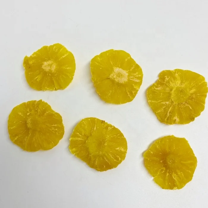Чистый натуральный сладкий вкус Сушеные мягкие ломтики ананаса в сиропе кондитерские изделия оптовая цена сухофрукты