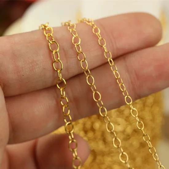 Best quality 14K gold filled extension chain for jewelry making bracelet necklace