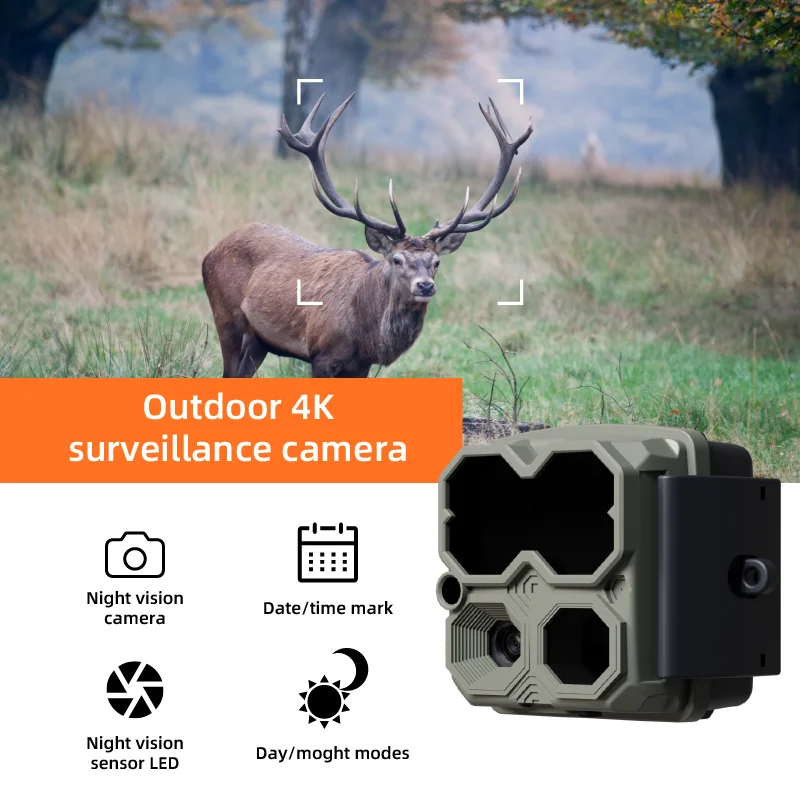 L-SHINE Digital Trail Mini Trail Camera With 48MP New Full FHD Laser Night Vision Trail Hunting Camera Function Scouting Camera