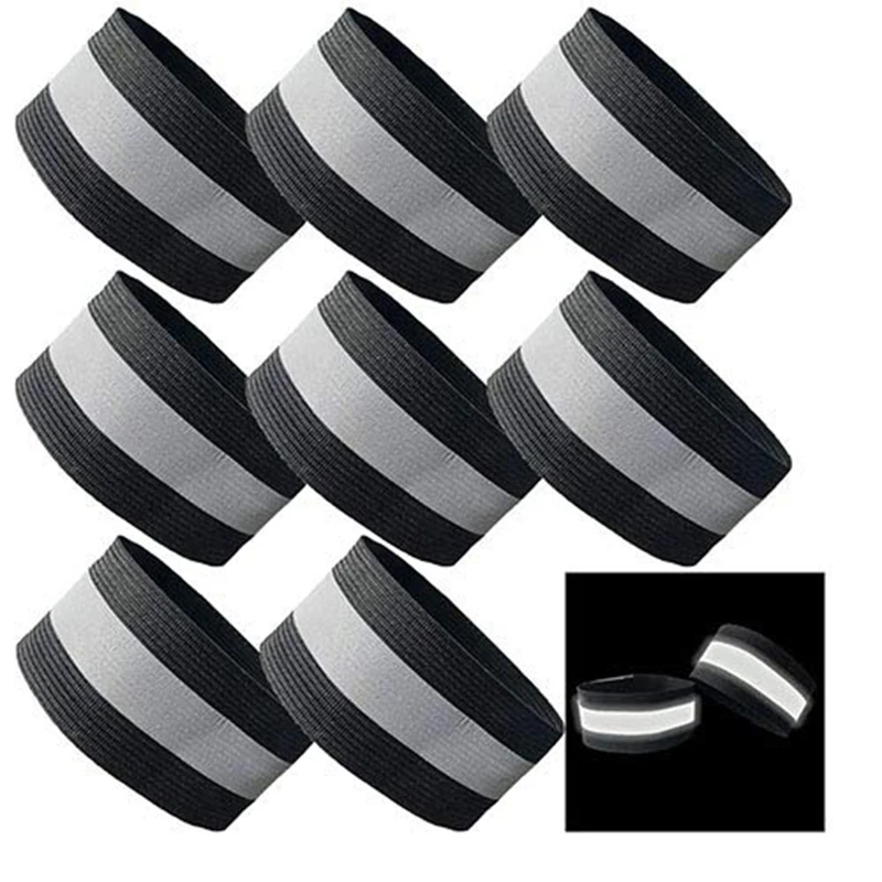 Custom Reflective Bands Reflex Cycling Gear Accessories Adjustable For Armband Arm Wrist Ankle Leg Wrist Band