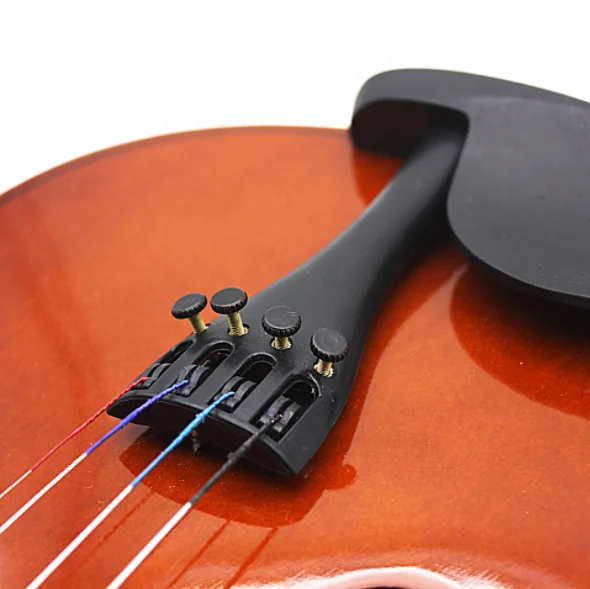 4/4 Violin Part Violin Tailpiece Ebony W/ Pearl Shell