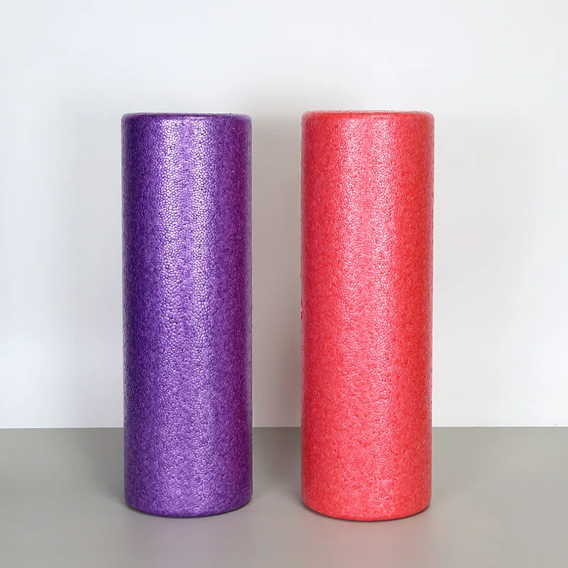 Retractable Athletic Foam Roller Bundle with Wavy Chirp Design, Blue EPE Foam for Back Massage and Personalized Options
