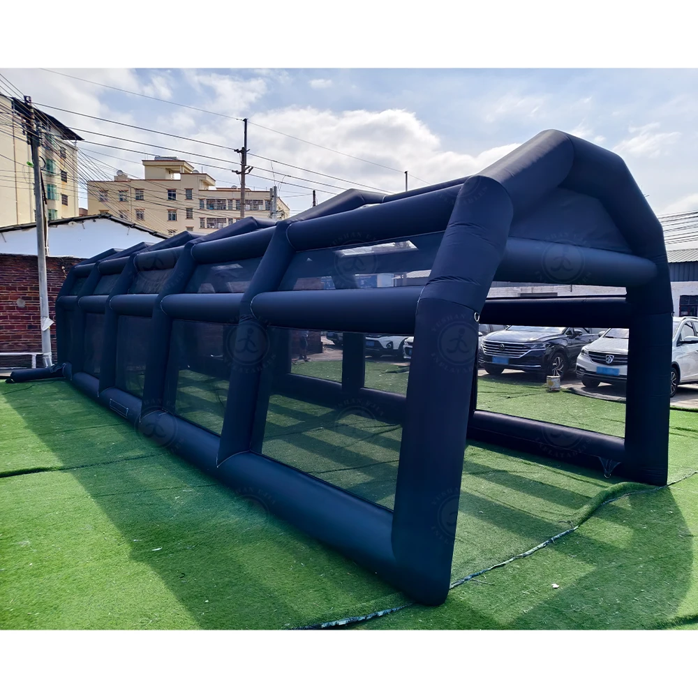 Large Oxford Inflatable Batting Cage Durable Inflatable Sport Games Football Court Cage For Kid And Adults