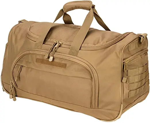 Waterproof Nylon Duffel Bag Tactical Outdoor Gym Bag with shoe compartment Travel Large Capacity Work Out Bags