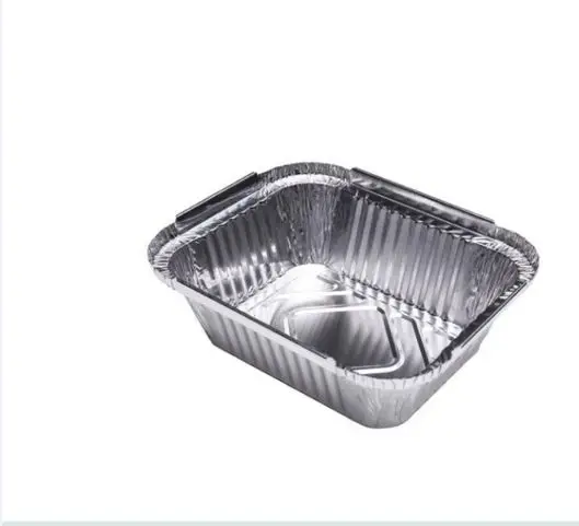 high quality Aluminium Foil Takeaway Food Containers/Box Custom Disposable Aluminium Foil Baking Pan/Tray With Plastic Lids