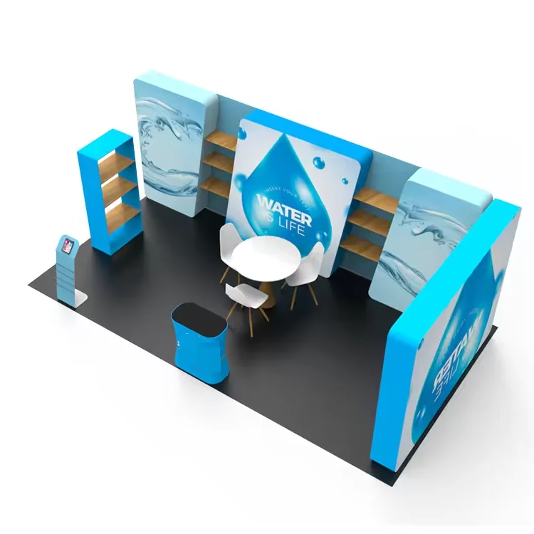 10x10ft Aluminum Modular New Design Trade Show Portable Light Weight Shelf Display Tradeshow Exhibition Booth