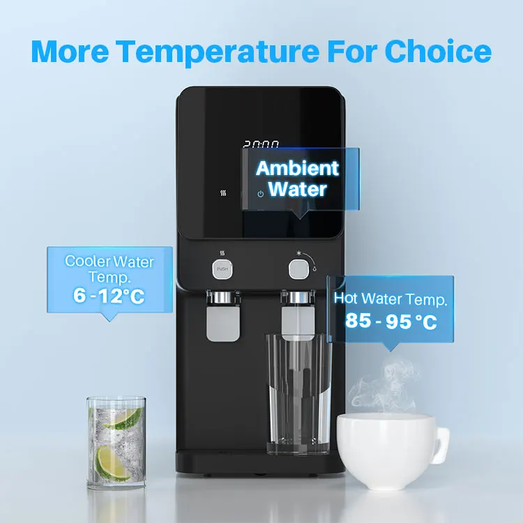 4 Stage Household Drinking Water Purified Reverse Osmosis Water Dispenser Desktop Hot Cold Water