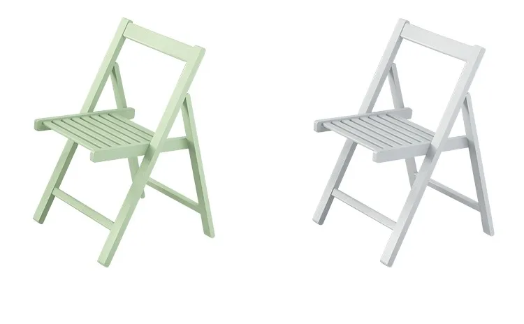  Modern folding wooden chair and table