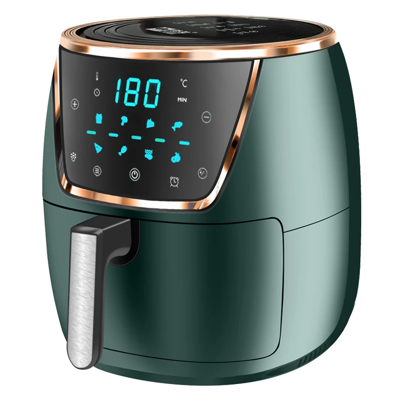 Airfryers New Small Kitchen Appliances 1500W 6L Healthy Oil Free Cooking Digital Deep Air Fryer