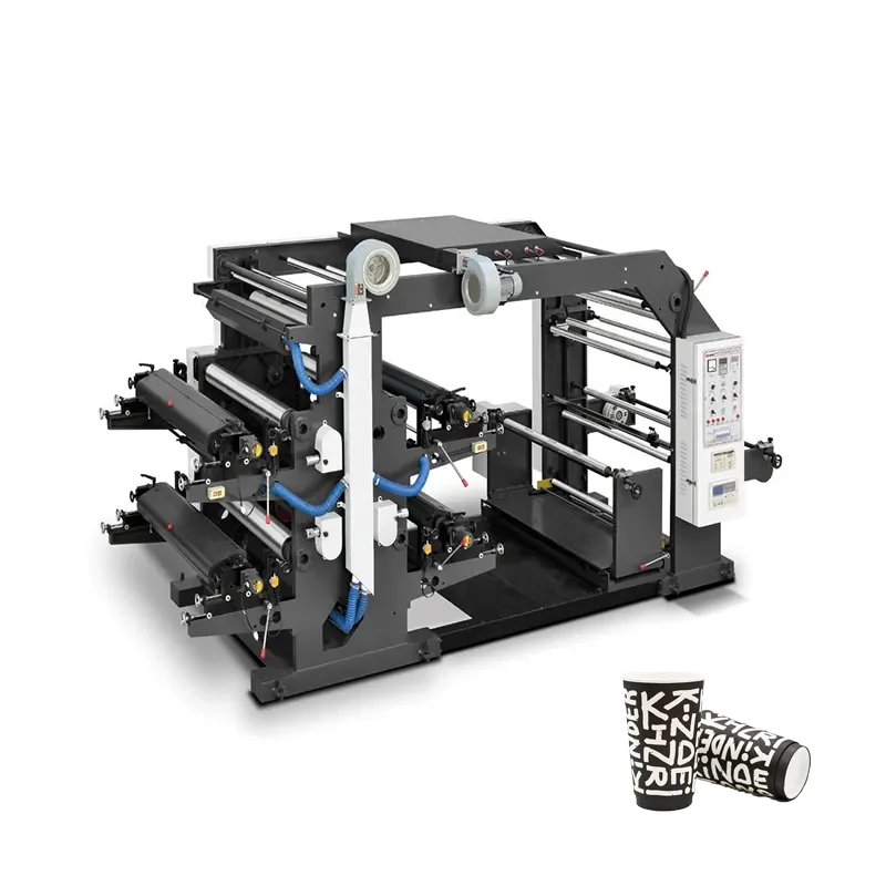 Wholesale Flexo Printing Machine 4 Color Fully Automatic 1 2 4 Flexo Label Printing Machine