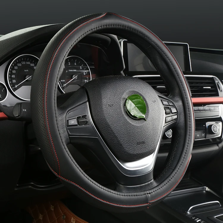High Quality Universal PU Leather Automatic Car Steering Wheel Cover