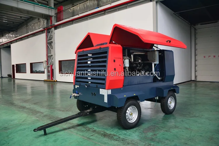 Diesel screw air compressor for water well  drilling machine mining 550cfm 16bar