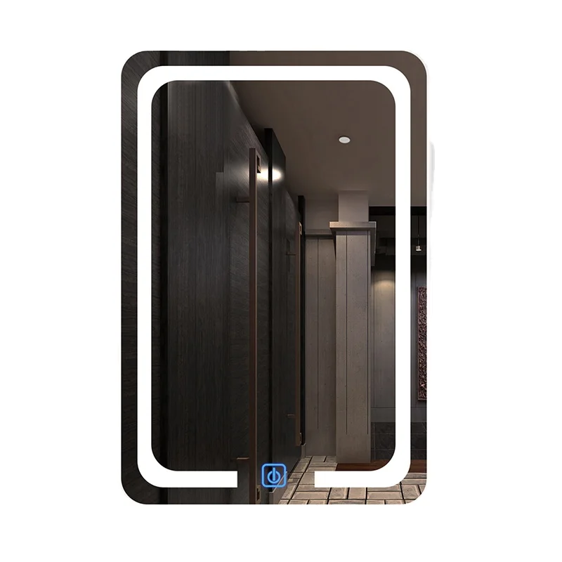 Vanity Decorative Led Bathroom Mirror Low Moq Espejo Smart Anti Fog Touch Screen Backlit Lighted Bath mirror With Lights