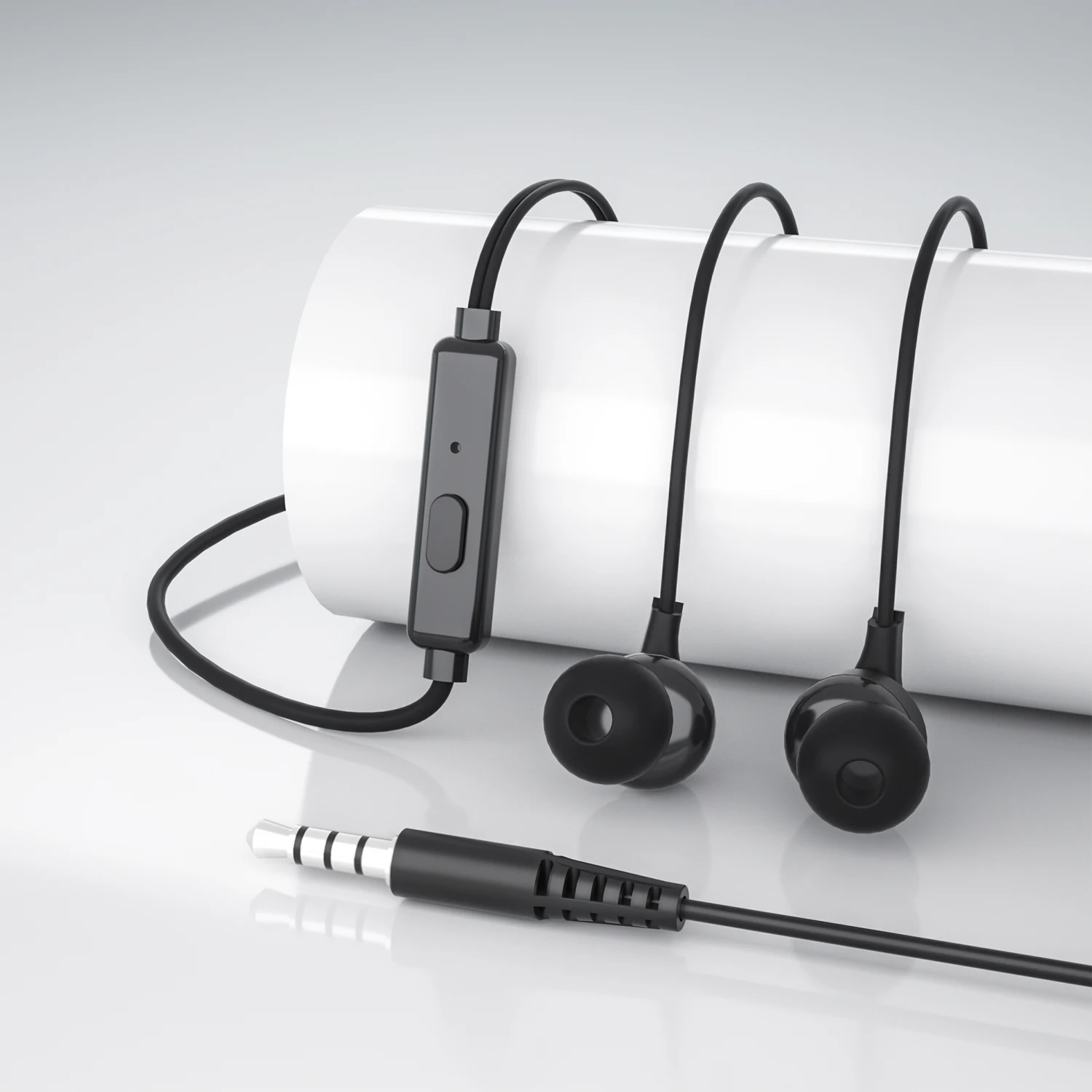 KINGLEEN i1912 Wired Earphone Headphone Handsfree Mic 3.5mm Stereo Sound Headset Earbuds Earpieces Microphone Earphones