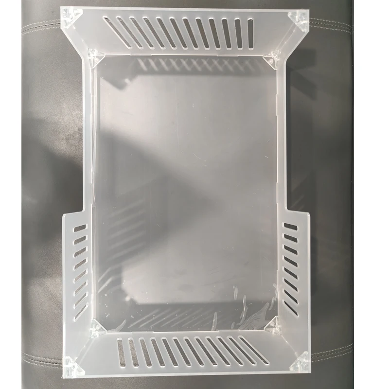 Factory Customized Clear Acrylic Assembled Box  Square Acrylic Computer  Mainframe Cover With Assembling Model